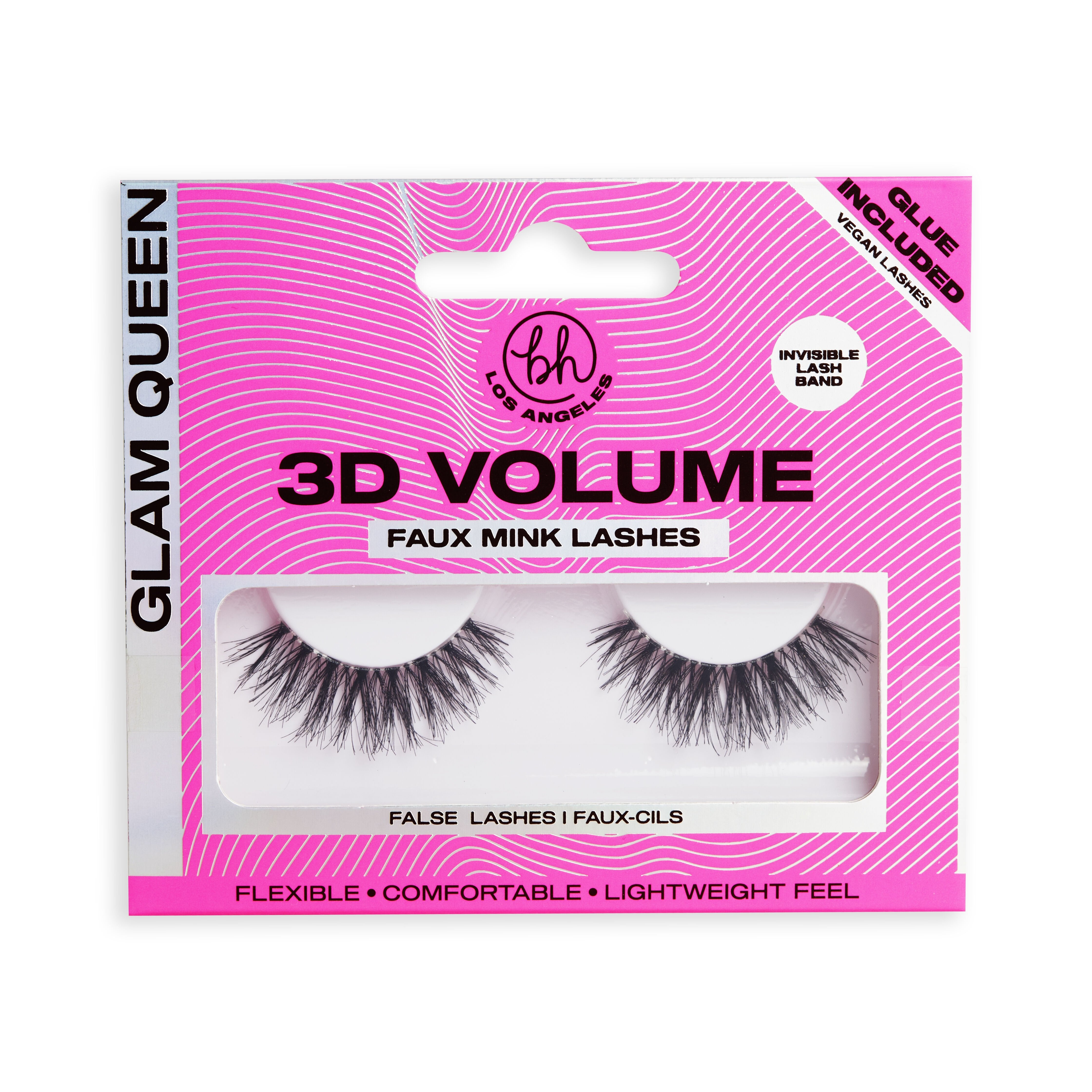 BH Los Angeles 3D Faux Mink Volume Lashes Glam Queen