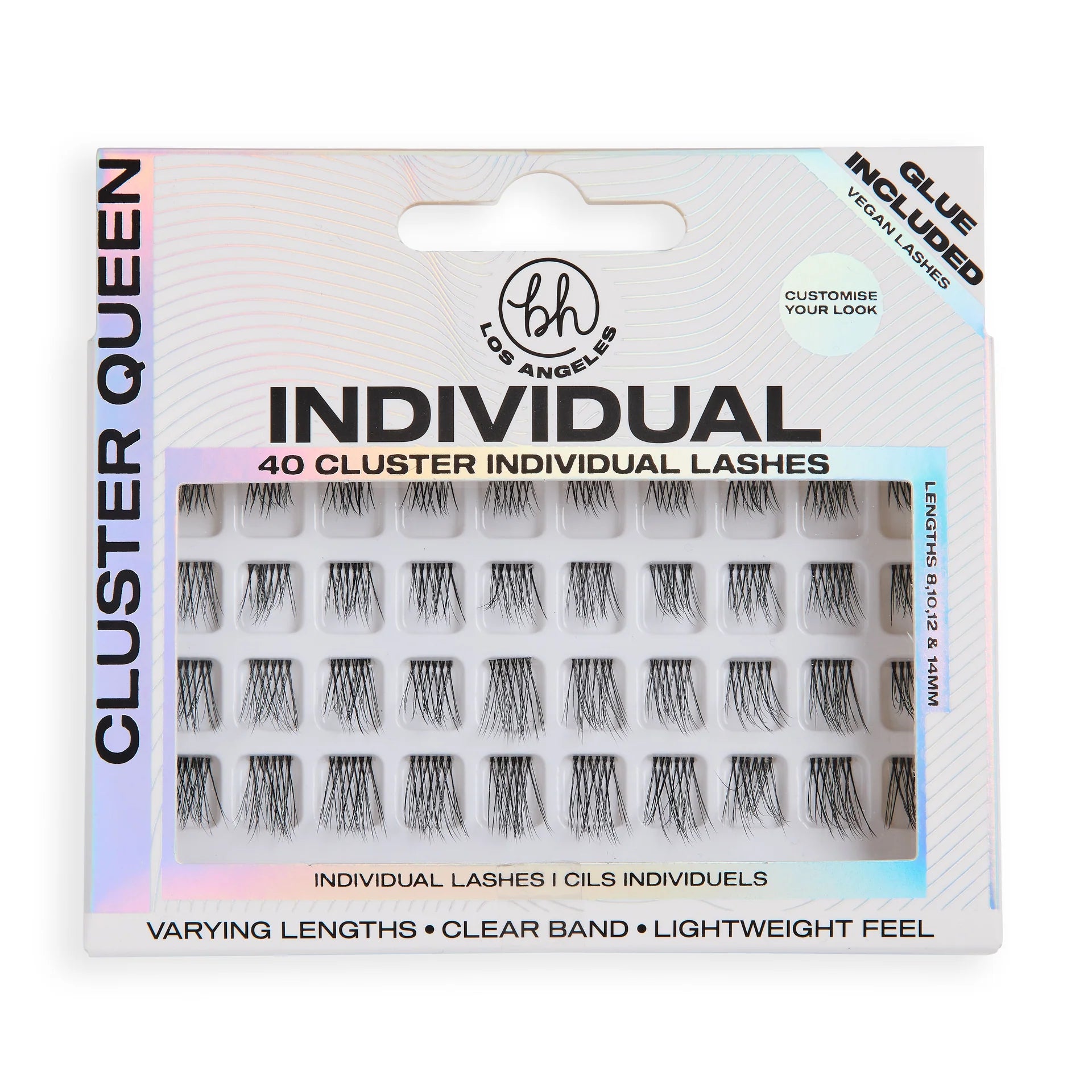 BH Los Angeles Natural Individual Lashes Cluster Queen